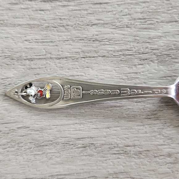 Disney Souvenoir mini Spoon w/ Mickey Charm & Disney Vintage Mickey Footed Mug! - Picture 5 of 10